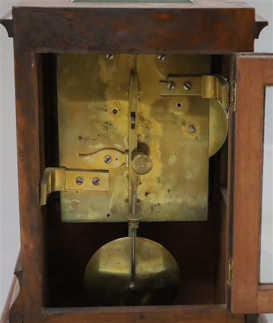 Thompson, 53 Southampton Row, Russell Square. An early Victorian walnut four glass bracket timepiece, height 11.25in.